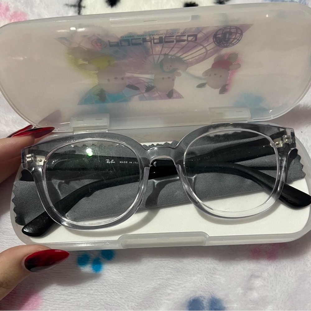 Ray-Ban Clear and Black Glasses